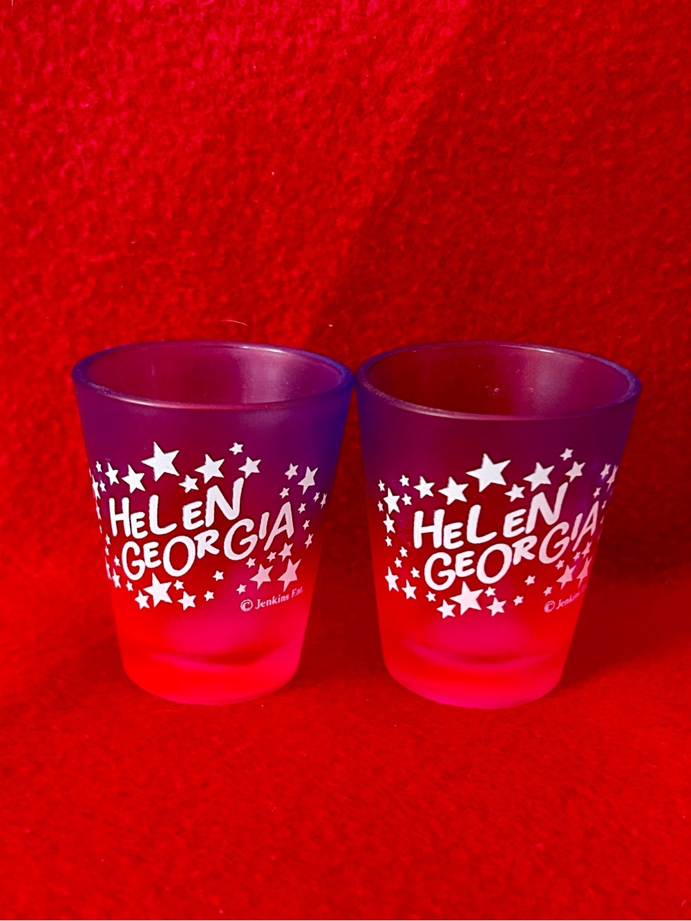Helen Georgia Purple to Pink Ombre Shot Glasses (Set of 2)